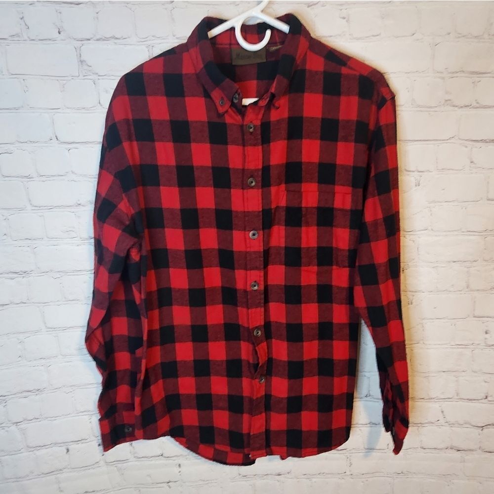Men's Marino Bay longsleeve flannel shirt, size Large